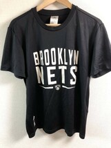 ブルックリン・ネッツ　スポーツシャツ　L アディダス　バスケット　NBA 23-0902-11_画像1