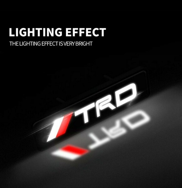TRD LEDグリルバッジ LED発光