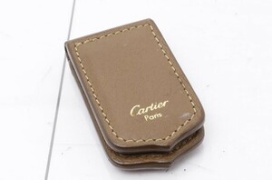 Cartier カルティエ レザー マネークリップ コインケース
