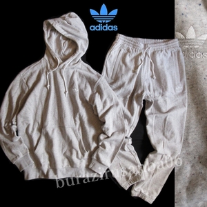  men's L unused regular price 1.7 ten thousand Adidas adidas originals color nep reverse side nappy sweat top and bottom Parker sweat pants setup 