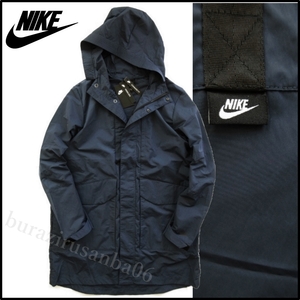 メンズ L◆未使用 定価24,200円 NIKE ナイキ NSW PE UL パーカー フーディー ジャケット ネイビー 一枚仕立て ゆったり 重ね着に重宝