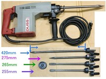 送料記載有,ドイツ製,DUSS Bohr Hammur P30,電子制御機能付,ハンマードリル,軸ブレ無し,専用ビット４本付,取説＆専用ケース,動作問題無し_画像4