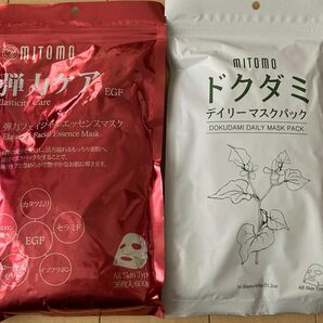 日本製　ドグダミデイリー&弾力フェイシャルエッセンス　マスクパック　MITOMO