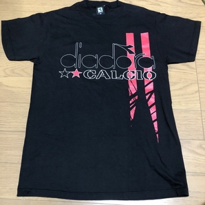 【新品未開封 送料210円】バッジョ バッジォ Ｔシャツ 黒色 Baggio イタリア ユニフォーム ミラン ユベントス DIADORA ディアドラの画像4