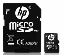 ★送料無料★ 2枚セット HP microSDXCカード 128GBと64GB UHS-I 対応 フルHD ( 最大読出スピード 80MB/s) マイクロSDカード_画像2