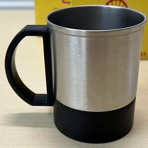 未使用 昭和シェル石油 オリジナル ステンレスカップ ３個セット 非売品 Shell マグカップの画像5