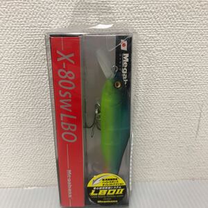 メガバス (Megabass) ミノー X-80SW LBO マットライム 38857 ルアー【新品未使用品】TN00132