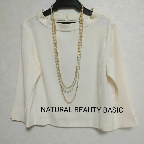 NATURAL BEAUTY BASIC ナチュラルビューティーベーシック オーバーブラウス 七分袖