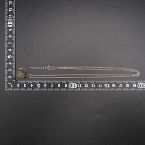 L541 ヴィンテージ 925刻印 ペンダント ネックレス クロス ゴールド デザイン シルバーの画像10