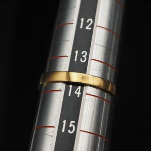 M932 ダイヤモンド風 リング ゴールド デザイン 指輪 13~14号の画像9