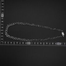 M579 水晶 GSILVER刻印 ネックレス デザインカット シルバー_画像10