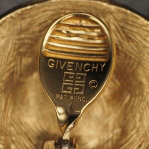 N113 ジバンシイ GIVENCHY イヤリング ラウンド 大ぶり デザイン ゴールドの画像5