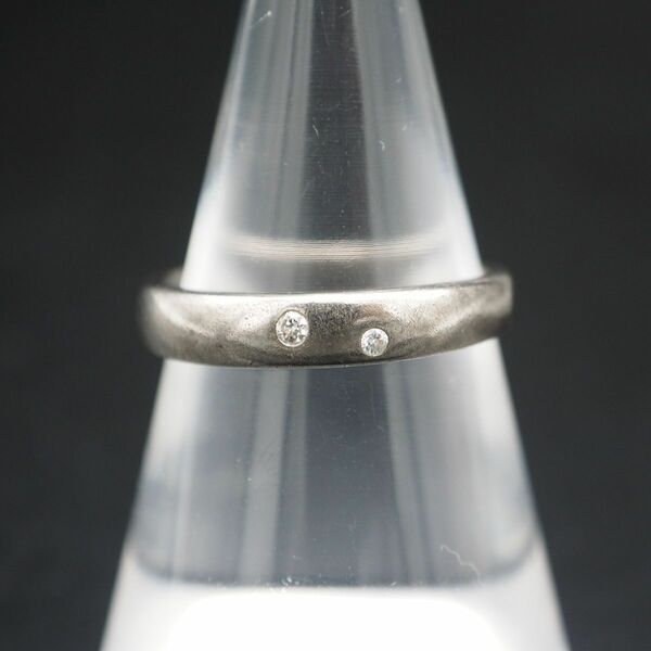 L812 ダイヤモンド P/S D刻印 リング プラチナシルバー デザイン 指輪 4月誕生石 11号