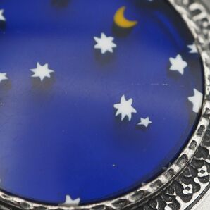 L952 ベネチアンガラス 925刻印 ペンダント トップ スター 星 月 デザイン シルバー チャーム ヘッドの画像8