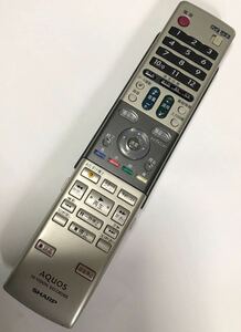 SHARP　AQUOS　レコーダー　テレビ　リモコン　GA616PA　動作品　