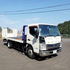 売切 ラジコン 積載車 極東フルフラット 積載3200kg 三菱キャンター カスタム 埋込固縛装置 5MT 7.5t未満準中型免許 車検令和7年3月 動画有の画像1