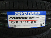 ★【215/45R17】【2024年製】ＴＯＹＯ トーヨー プロクセススポーツ PROXES ＳＰＯＲＴ 215/45-17 4本価格 4本送料税込み￥49500～ 夏用_画像2