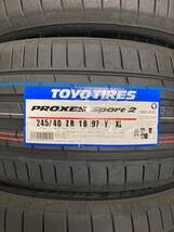 ☆【245/40R18】【2023年製】ＴＯＹＯトーヨー プロクセススポーツ2 PROXES ＳＰＯＲＴ2 245/40-18 4本価格 4本送料税込み￥89000～ 夏用_画像2