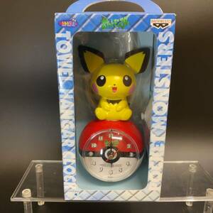 【未開封】バンプレスト ポケットモンスター タオルハンガークロック ピチュウ ポケモン フィギュア 時計 グッズ 当時物