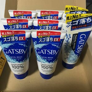 洗顔料8本　ギャツビー フェイシャルウォッシュ パーフェクトスクラブ 130g gatsby