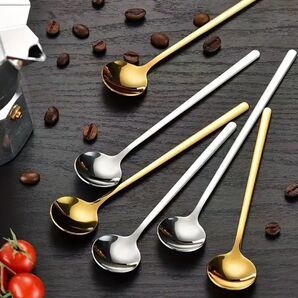 長めスプーン シルバー 4本セット スプーン