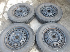 L903-ソ1 145/80R13 冬4本セット スタッドレス 75Q 145/80-13 145-80-13 グッドイヤー アイスナビ 7 13インチ鉄ホイール