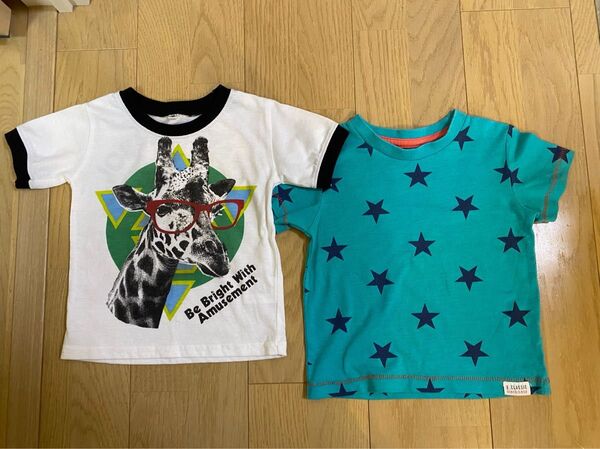 ☆中古☆80西松屋半袖Tシャツ2枚セット保育園着