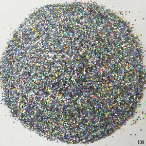 ラメフレーク 0.3mm 50g パール塗装 シルバー系 [No.109] メール便 送料無料/17Д