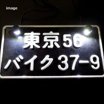 LED M6 ナンバーボルト 汎用 ナンバー灯 ナンバーランプ ライセンスランプ 12V [銀] 2個組 メール便 送料無料/20Д_画像6