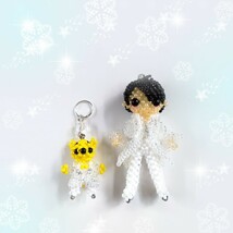 羽生結弦san ◇notte stellata　ダニーボーイ ☆プーさんと一緒♪ミニ◇ イメージ ビーズドール ハンドメイド_画像8