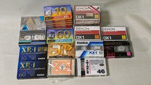 カセットテープ　ハイポジ　ノーマル　ナショナル　DENON　VICTOR　KONICA　HITACHI　KENWOOD　C-60　ジャスフォート