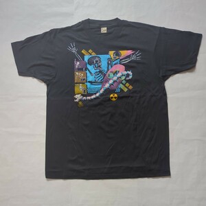 VINTAGE 80‘sオールドスクールスカルTシャツ MADE IN USA DEAD STOCK XL 送料無料!