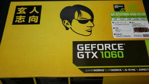 玄人志向 ビデオカードGEFORCE GTX 1060搭載 GF-GTX1060-6GB/OC/DF