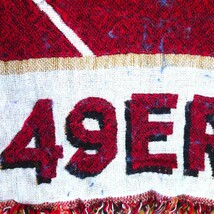 vintage ラグ カーペット、 NFL 49ERS フットボール 480_画像3