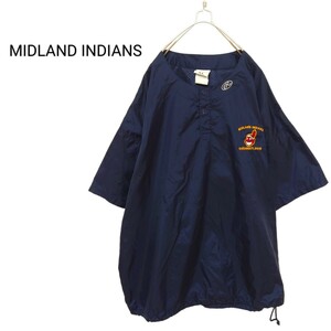 【MIDLAND INDIANS】ナイロンベースボールシャツ A-1787