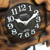 CITIZEN シチズン 鳩時計 クォーツカッコー 木地仕上 動作確認済み 掛け時計 置き時計 4MJ-234 室D0302-16_画像3