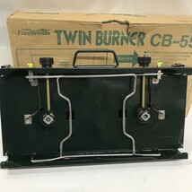 Iwatani イワタニ TWIN BURNER ツインバーナー CB-55E ツーバーナーコンロ キャンプ アウトドア BBQ　室D0302-44_画像9