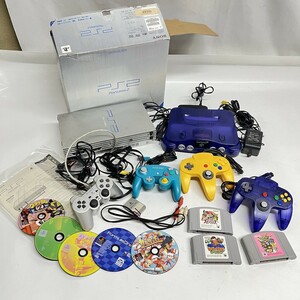 プレステ ニンテンドー64 SONY Playstation 2 SCPH-50000 任天堂 ソフト 本体 コントローラー マリオパーティ サルゲッチョ 角D0306-21