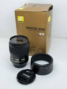 【美品】ニコン NIKON AF-S Micro NIKKOR 60mm f/2.8G ED 元箱フードケース付き 光学系動作良好 防湿庫保管