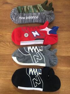 新品ニューバランスnew balance メンズソックス靴下4足セット1237