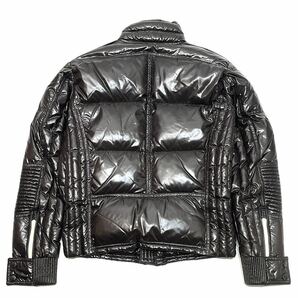 美品 国内正規品 Moncler モンクレール BERRIAT キルティング シャイニーナイロン ダウンジャケット ロゴ ワッペン 0 ブラウンの画像5