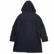 正規品 SCYE BASICS サイベーシックス ウール×カシミヤ ジップアップ メルトン ダッフルコート フーデット coat ネイビー 36 メンズ_画像3