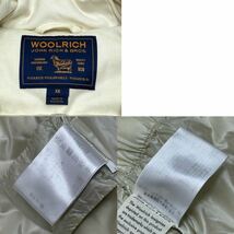 国内正規品 WOOL RICH ウール リッチ ウール フーデット ダウンジャケット ジップアップ ブルゾン XS アイボリー レディース_画像10