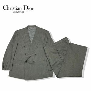 正規品 Christian Dior MONSIEUR クリスチャン ディオール オールムッシュ ウール 5B セットアップ ダブルブレスト スラックスパンツ