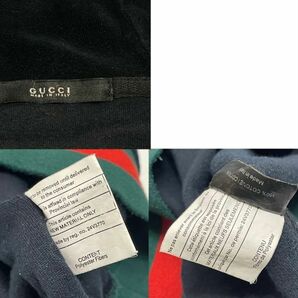 正規品 GUCCI グッチ Emblem Velvet Hoodie ベロア ベルベット フーディー プルパーカー エンブレム ロゴ シェリーライン ブラックの画像10