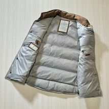 L87★極美品★21-22AW★極上レザー ダウンベスト ブルネロクチネリ BRUNELLO CUCINELLI スエードレザー ダウンジャケット ブラウン_画像5