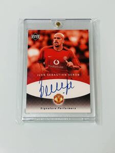 2002 Upper Deck Manchester United Sebastian Veron Auto