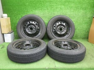 ★溝あり スズキ純正 スペーシア MK32S 14インチ スチール 4.5J PCD100 4穴 BS NEXTRY 155/65R14 2020年 4本 セット ※個宅不可[06002813]