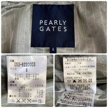 【美品 希少XL】パーリーゲイツ PEARLY GATES ジャケット 6サイズ ブルゾン ジャージ ダブルジップ 89ロゴ ゴルフ グリーン メンズ_画像8