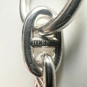 確実正規品 HERMES MM 14コマ シェーヌダンクル Chaine d'Ancre ブレスレット エルメス バングル ネックレス シルバー925の画像6